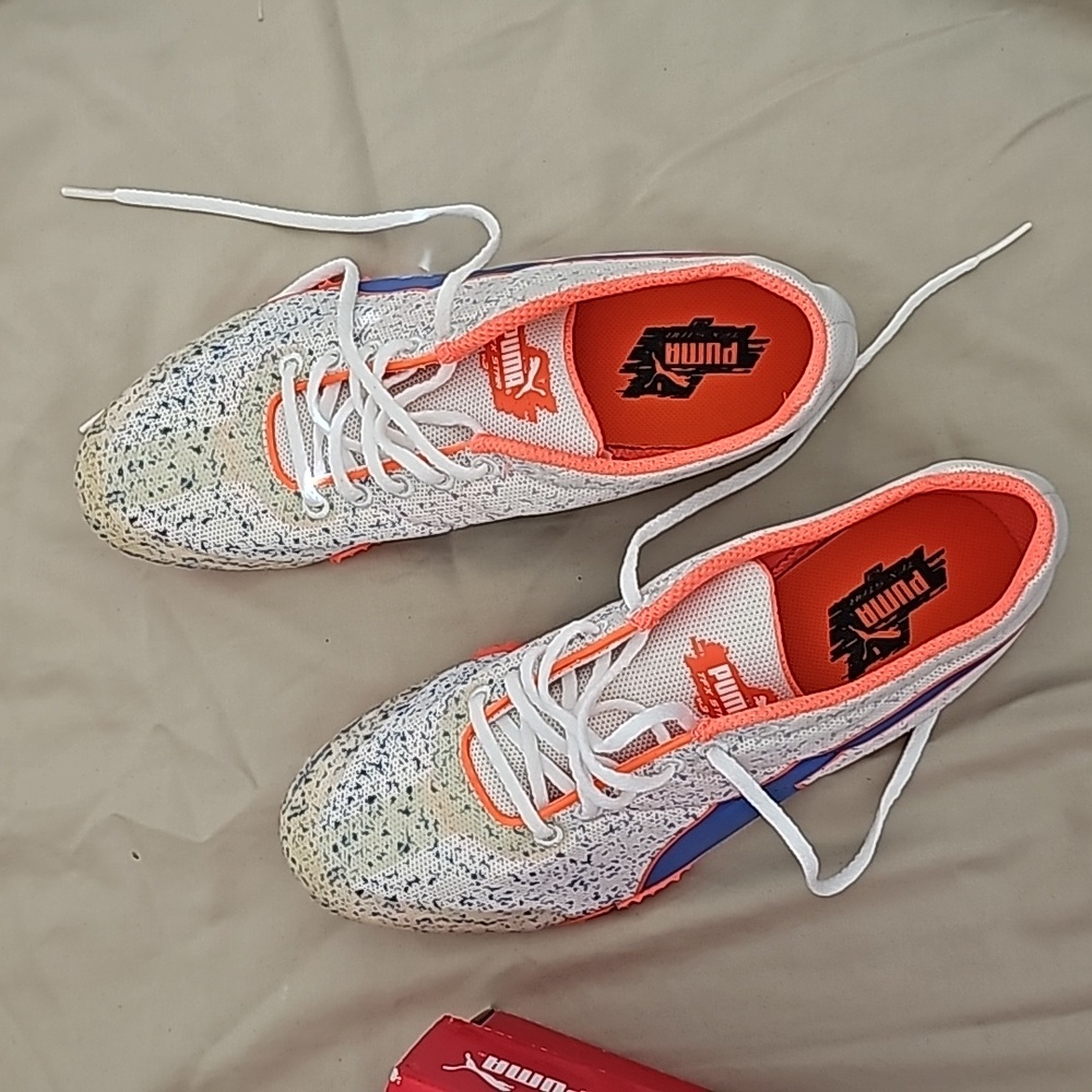 TRUCK SPRINT Puma evoSPEED Star v4 Women's Shoes - Blue White Orange Size 8 or38